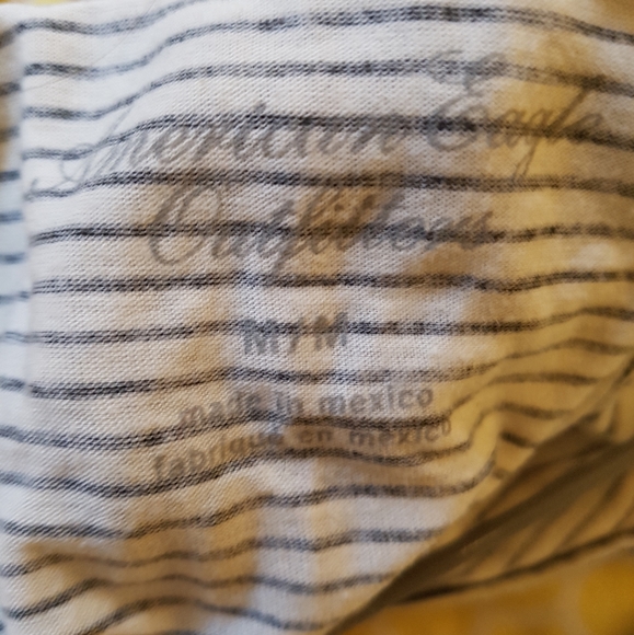 American Eagle Striped Crop Top Tee - Picture 4 of 4